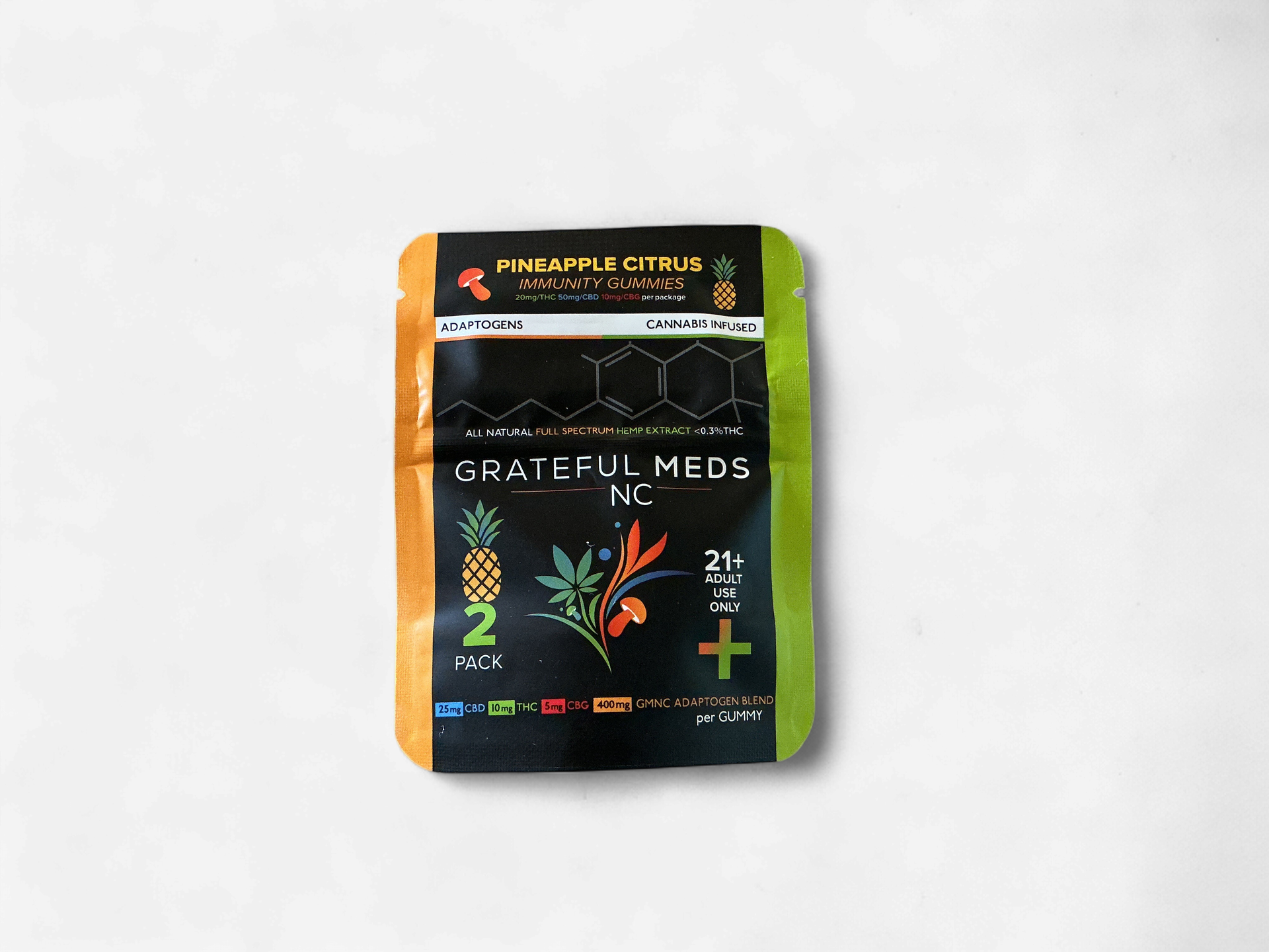 Grateful Meds 2 pack / Pineapple Citrus